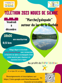 Téléthon : marche/galopade en nocturne autour de La Dathée