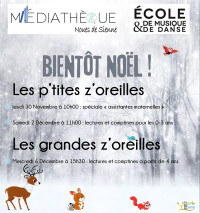 "Les p'tites z'oreilles" de la Médiathèque