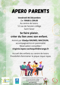Apéro parents - Se faire plaisir, créer un lien avec son enfant