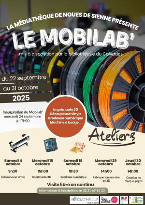 Imprimante 3D, découpeuse vinyle, machine à badges : la Médiathèque à l'heure du numérique !
