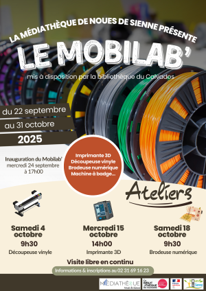 Imprimante 3D, découpeuse vinyle, machine à badges : la Médiathèque à l'heure du numérique !