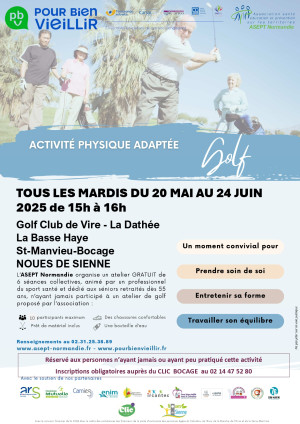 Golf adapté pour les seniors