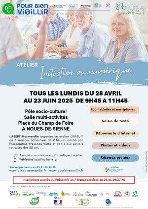 Ateliers d'initiation au numérique pour les seniors