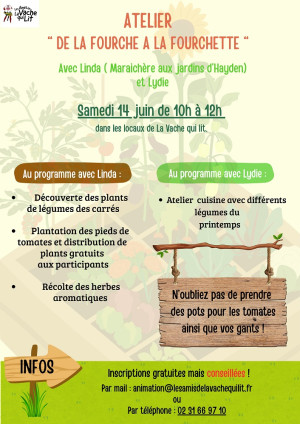 Atelier de la fourche à la fourchette 