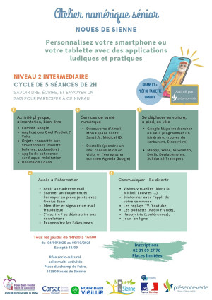 Ateliers numériques pour les seniors 