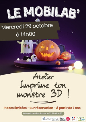 Avec le Mobilab : fabrique ton monstre en 3D !