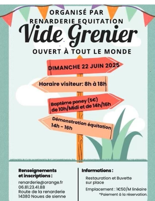 2025 vide greniers renarderie bis