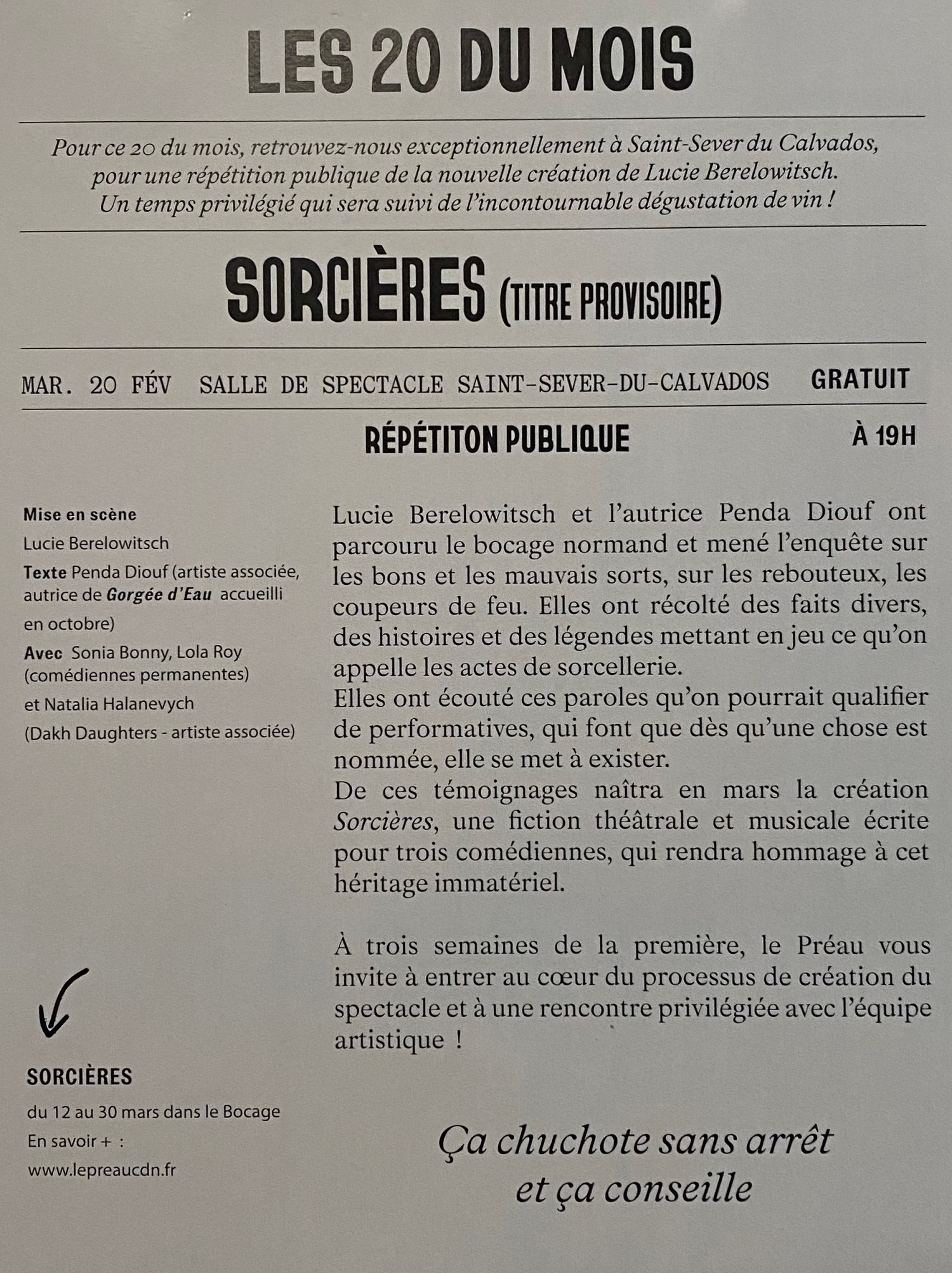 20 du mois verso