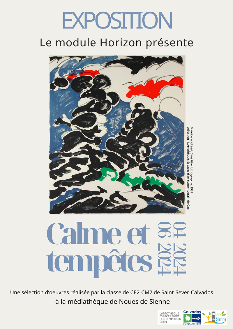 Affiche expo Calme et tempêtes com