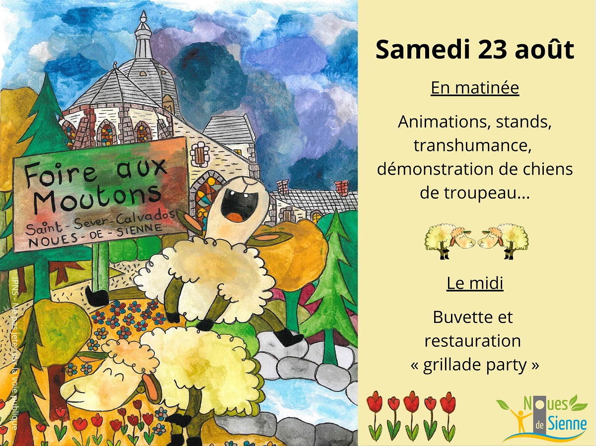 Affiche foire aux moutons 2025 com