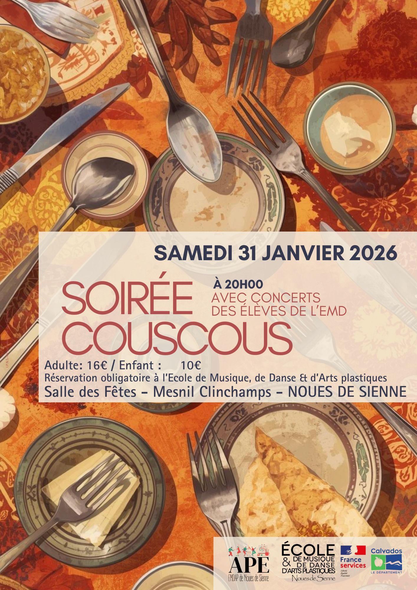 EMD soirée couscous de janvier 2026