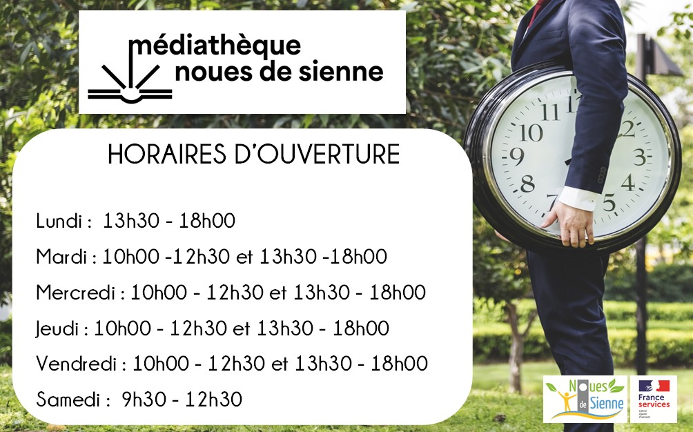 Horaires médiathèque