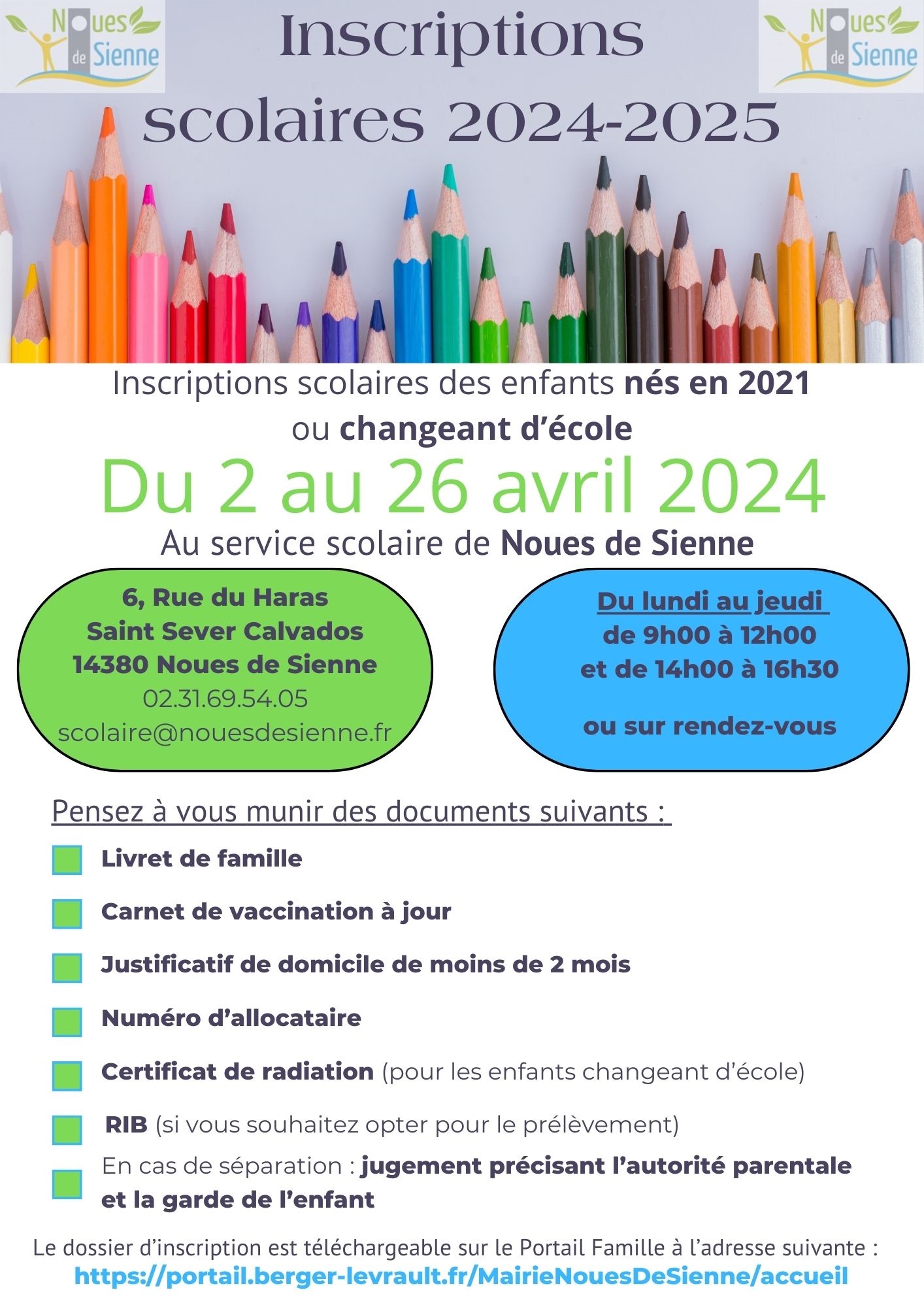 Inscriptions scolaires 2024 2025 jpeg