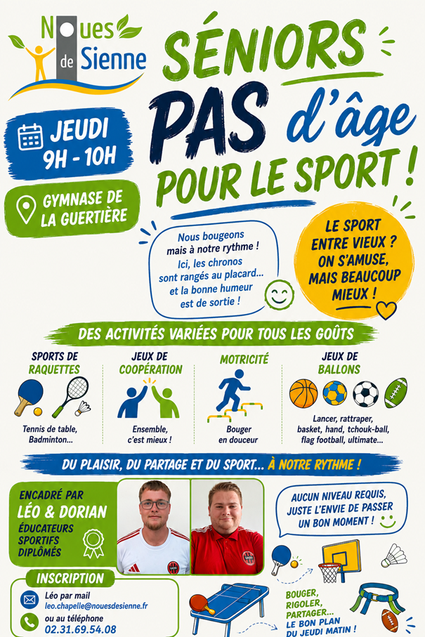 Pas dâge pour le sport bonne