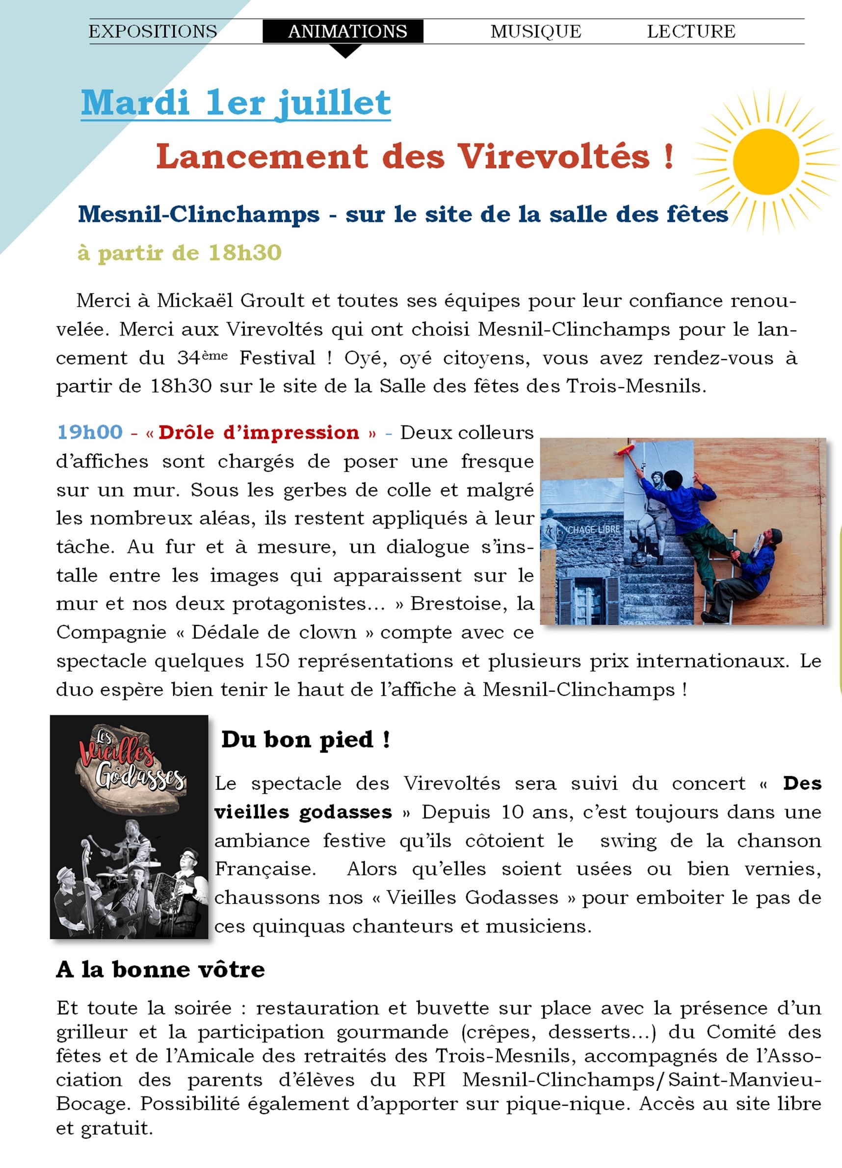 Programme Hors les murs MeP Virevoltés
