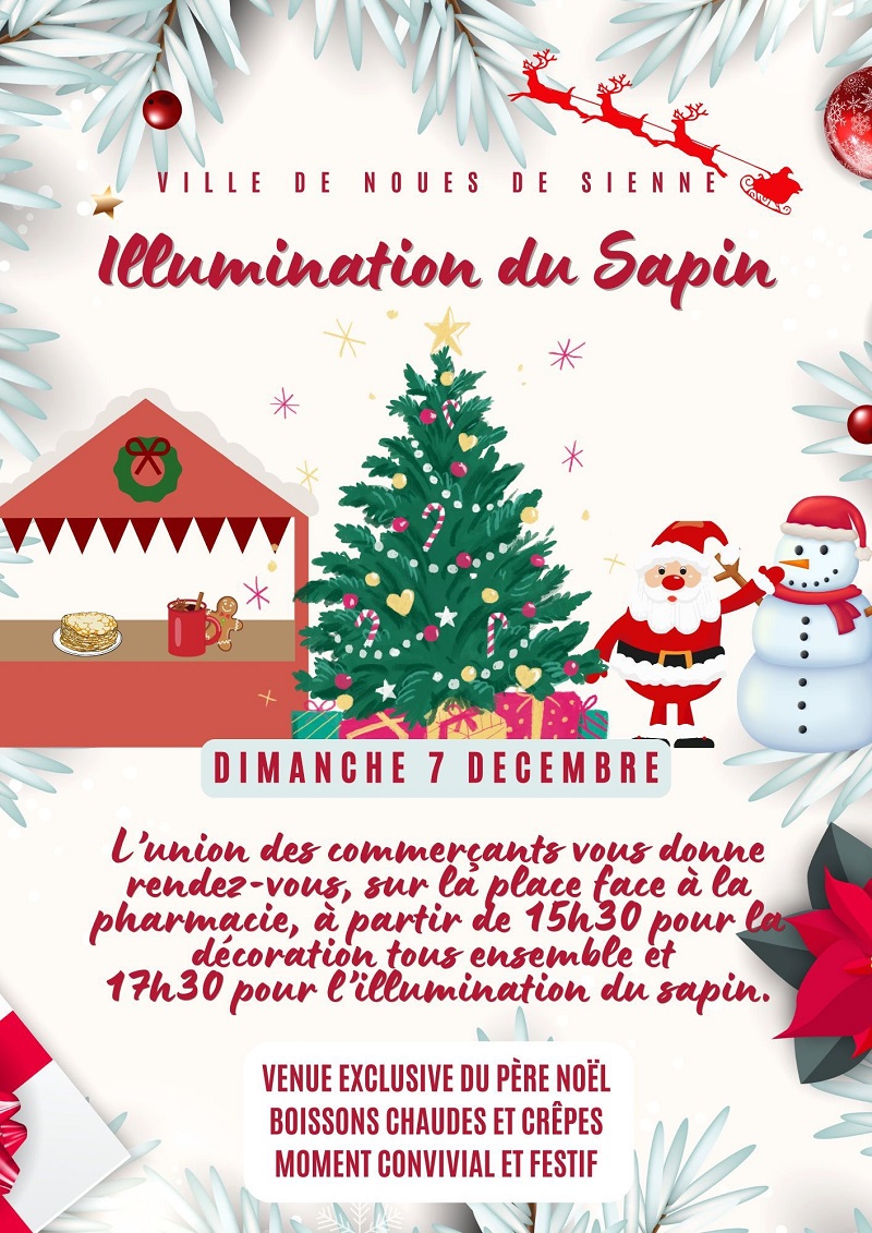 Union sapin et illuminations com