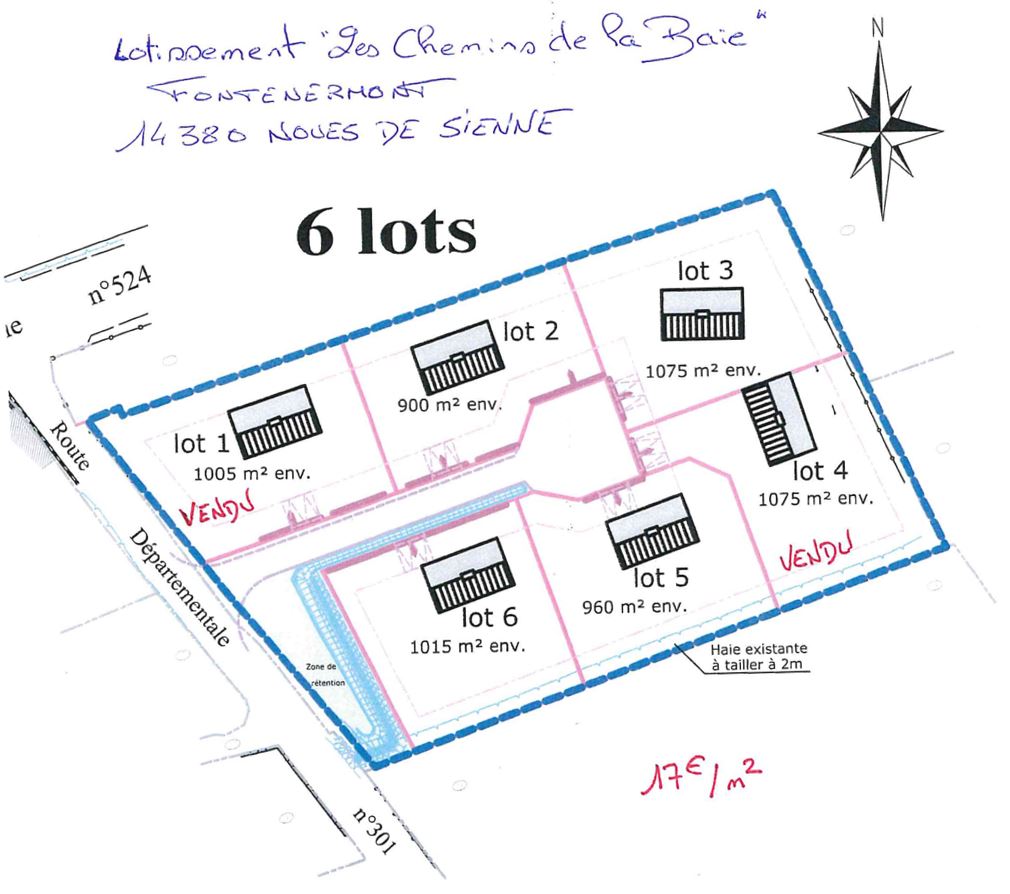 Fontenermont Plan lotissement