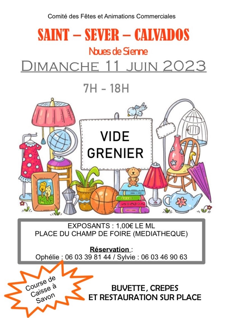agenda vide grenier saint sever 11 juin