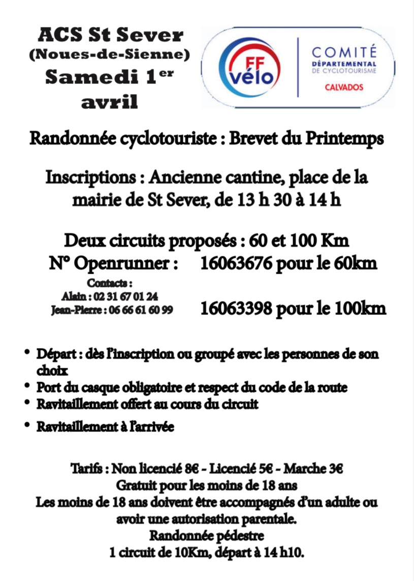 agenda brevet de printemps